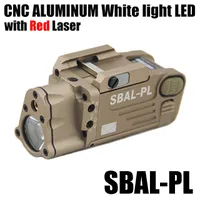 Тактический CNC делая SBAL-PL белый свет LED пистолет свет с красным лазерный пистолет / винтовка фонарик темная земля