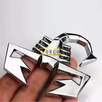 Metal 3D Akrep Kişiselleştirilmiş Araba Kamyon Amblem Rozet Logo Sticker Gümüş
