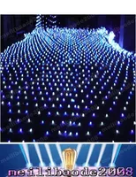 High Power Blue 200 LED Strings 2m * 3M Net Light Net Malha Fada Luzes Twinkle Lighting Wedding Christmas Myy1662