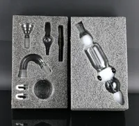 Nargile 14mm Nektar Koleksiyon Kiti ile Tırnak Tüm Kalın Cam Boru Mikro NC Kollektör Seti Su Mini Bong