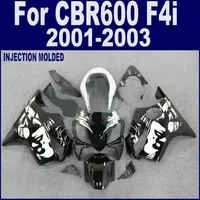Injection molding for HONDA CBR 600 F4i fairings 2004 2005 2006 2007 black CBR600 F4i fairing kits 04 05 06 07+7Gifts