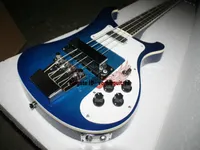Custom 4003 Electric Bass Blue 4 Strängar Electric Bass Guitar Ny stil