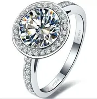Neue feine Großhandel - US Sona Diamant Ring 3 KT vergoldete Sterling Silber T-Modelle PT950 Platin-Marke Moissanite