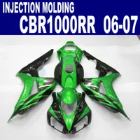 Hiigh grade abs fairing kit for HONDA Injection molding fairings CBR 1000 RR 06 07 green black CBR1000RR 2006 2007 plastic set BB22