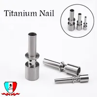 Clavo de titanio Flux con agujeros de aire 10mm / 14mm / 18mm clavo de tia domeless de titanio grado 2 disponible