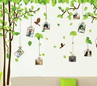 180 * 300cm Grön trädvägg Klistermärken Rörlig väggsticka Family Wall Cartoon Dekaler för barns lekrum