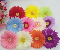 Sztuczne Kwiaty Afryki Daisy Kwiat Głowy Gerbera Akcesoria Do Włosów Symulacja Silk Flower Hurtownie Gerbera Daisy (100 sztuk / partia)