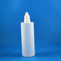 120 ML LDPE Plastic Dropper Bottles With Tamper Proof Caps & Tips Thief Safe Vapor Vape have thick nipples 100 Pieces/Lot