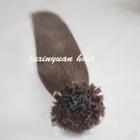 Elibess Wholesale- 14 "-24" Indian Remy Hair 1g / s 100g / Packung Keratin Haarverlängerung Human V Spitze Haarverlängerung
