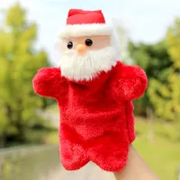 Sevimli Noel Noel Baba El Kukla Bebekler Oyuncaklar 27 cm Bebek Xmas Hediyeler Için Dolması Parmak Kukla