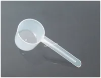 Gratis verzending 30g gram 60 ml plastic lepel pp lepel meetinstrument voor vloeibaar medisch melkpoeder - 200pcs / lot Op857