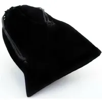 Hot Selling Wholesale Black Drawstring Velvet Pouch Väska för smycken Två storlek är tillgängliga