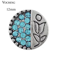 Vocheng Noosa Accessorio gioielli intercambiabili Piccoli bottoni in cristallo da 12 mm Ginger Snap Jewelry (Vn-431)