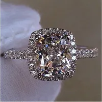 Size5 / 6/7/8/9/10 Victoria Weick joyería 925 plata esterlina llena de zafiro blanco Gema Zirconia oro mujeres anillo de banda de compromiso de boda regalo