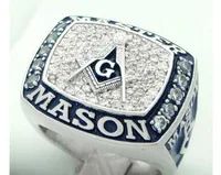 Darmowa wysyłka New Arrival Amazing Blue Lodge Masonic Championship Ring