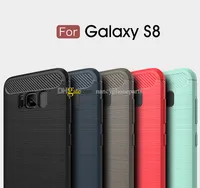Koolstofvezel Siliconen Case voor Samsung Galaxy S8 Plus S6 S7 Edge Note 8 Zachte TPU Schokbestendig Back Cover Note8 Phone Cases Protector