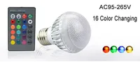 Ny IC-modul 16 Färgbyte 9W Globe Ball Bulb RGB LED-lampor Lampa E27 B22 med fjärrkontroll