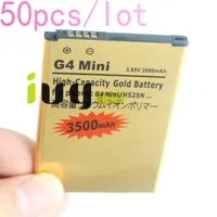 50 adet / grup BL-49SF BL49SF BL 49SF 3500 mAh Altın Yedek Pil için LG G4 Mini G4C G4S H735T H525N G4Mini G4beat G4 Yendi Batterie