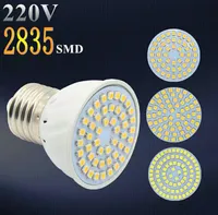 Preço de fábrica LED Spotlight GU10 E27 MR16 LED Lâmpada 4W AC 220V 3528SMD 48 LEDs Branco / Quente Branco LED Iluminação