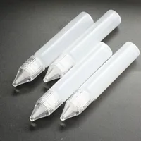 Wholesale E Liquid Packing Pen Bottles Crystal Cap 10ml 15ml 30ml 50ml Long Style Ejuice Plastic PE Bottles With Thin Tip