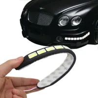 Kwadratowy 21 cm Bendable LED Light Running Light 100% Wodoodporna Cob Day Time Lights Elastyczny LED Car DRL Lampa jazdy