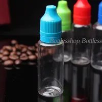 Wholesale 20ml Empty Bottles For E-Liquid Plastic Dropper Bottle With Tamper Evident Childproof Cap And Long Tip From Bottlesshop