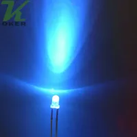 1000 stücke 3mm lila runder wasser klar led licht lampe emitting diode ultra helle wreck plug-in diy kit üben weiten winkel