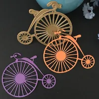 DIYスクラップブッキングフォトアルバム紙カード作成ギフト装飾エンボスフォルダーFramelit Dieのための自転車の新しい金属切断ダイステンシル