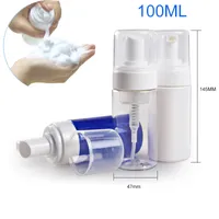 Botella de la loción de la bomba de espuma de plástico 100ML - 100cc botella de espuma líquida de lavado limpiador - Dispensador de jabón de la bomba de espuma del champú recargable de viaje