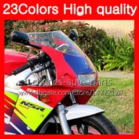 100% ny motorcykel vindrutan för Honda NSR250R MC28 pGM4 NSR 250R NSR250 R 250 R 94 95 96 97 98 99 Chrome Black Clear Smoke Windshast