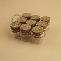 5g Mini petites bouteilles en verre Flacons bocaux avec bouchons en liège Tube à essai en verre bouché décoratif Flacon de 5 ml avec bouchon en liège