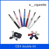 Ego T double starter электронная сигарета Ego CE4 starter Kit ecig e cig аккумулятор электронная сигарета ce4 eGo T испаритель на складе