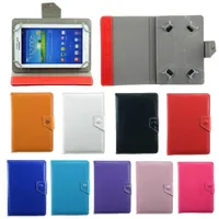 Casos ajustáveis ​​universais do suporte do couro do PU para 7 8 9 10 polegadas Tablet PC Mid PSP Pad Ipad Covers