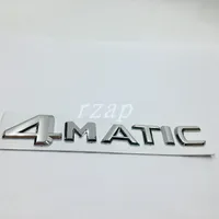 For Mercedes 4Matic Letter Logo Rear Trunk Emblem Sticker For Benz W124 W210 C E CL CLS R Car Styling Badge Decal