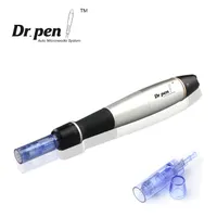 Multi-função Dr.pen Derma rolo de pele com fio Micro agulha caneta Dermapen Derma Skin Roller 12 cartucho de agulha
