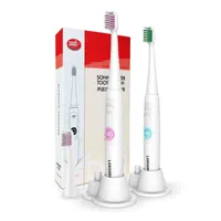Lansung A39 Batteries Sonic Electric Toothbrush IPX7 Waterproof Acoustic Wave Electric Vibration Toothbrush + 2pcs brushhead 0610005