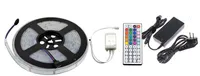 Outdoor Waterdichte IP68 RGB 5 M LED Strip Light 5050 SMD Silicon Tube Reel Rope Lighting + Remote Controller + Voedingsadapter 10pcs / lot