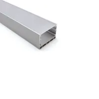 100 x 1m Sets / partij Nieuwe aankomst aluminium profiel voor LED-licht en breed U-type montagekanaal voor muur of plafondlampen
