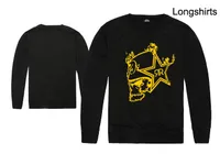 Neue klassische Schädel Hip Hop Crew Neck Sweatshirts Marke Männer Sweatshirt Mode männlichen Druck Kleidung lange Bekleidung