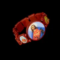 Bracelet en bois de Jésus de mode en bois de Saints chapelets religieux Bracelet pour le meilleur ami unisexe Bracelet élastique DHB220