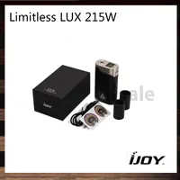 IJoy Sınırsız Lux 215 W TC Mod Çift 26650 Kutu Mod Değişken Sıcaklık Kontrol Sistemi Değiştirilebilir Kollu 100% Orijinal