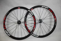 Piasta Disc Red FFWD 38mm Pełna Rower Carbon Road Bike Wheel Matt / Błyszczący Clincher Bicyle Koła Darmowa Wysyłka