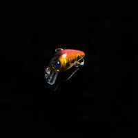 NEU 10 Farb Mini Vibration Lure Köder Laser Minnow Fishing Gear Bionic 3d Eye Fishing Köder 1,5 g