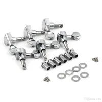 6R Right 6L Left 3L+3R String Tuning Pegs Tuners Tuner Chrome Inline Guitar Machine Head 6R Right