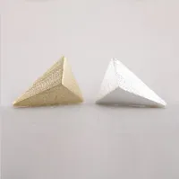 In 2016, the triangle cone compound new fashion women stud earrings lovely earrings wholesale free shipping best gift