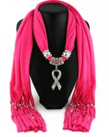Mode Women Scarf Direct Factory Ladies Pendant Jewelry Scarves Tassel Awareness Scarf From China