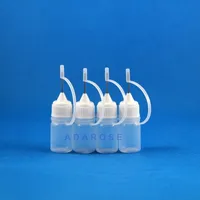 100 pz 3 ml LDPE Ago Ago Ago Tappo in plastica Dropper Bottle per liquido e succo