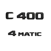 Black Number Letters Car Trunk Emblem Sticker for Mercedes Benz C Class C400