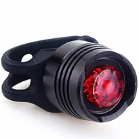2016Ny Bike Light Red USB Uppladdningsbar Cykel Bakljus Bakljus VARNING Säkerhet Bakre BICICLETA Tail Light Lamp