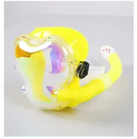 Mergulho Spearfishing gratuito Dive Silicone rosto cheio máscara esporte aquático máscara de mergulho com equipamento de mergulho tubo de respiração